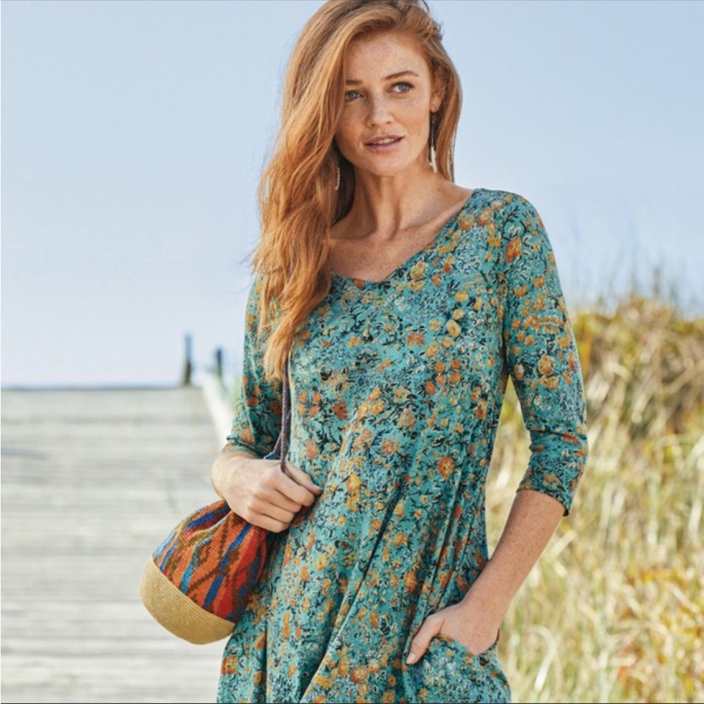 Peruvian Connection summer dress with pockets